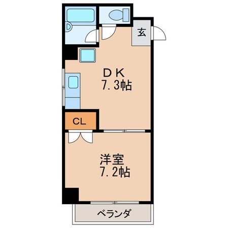 メゾン名城の物件間取画像